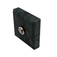 Sonnette Leiria filaire marbre vert bouton chrome