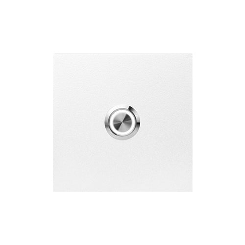 Sonnette filaire acier carré LED gris clair – BIDOT Yves