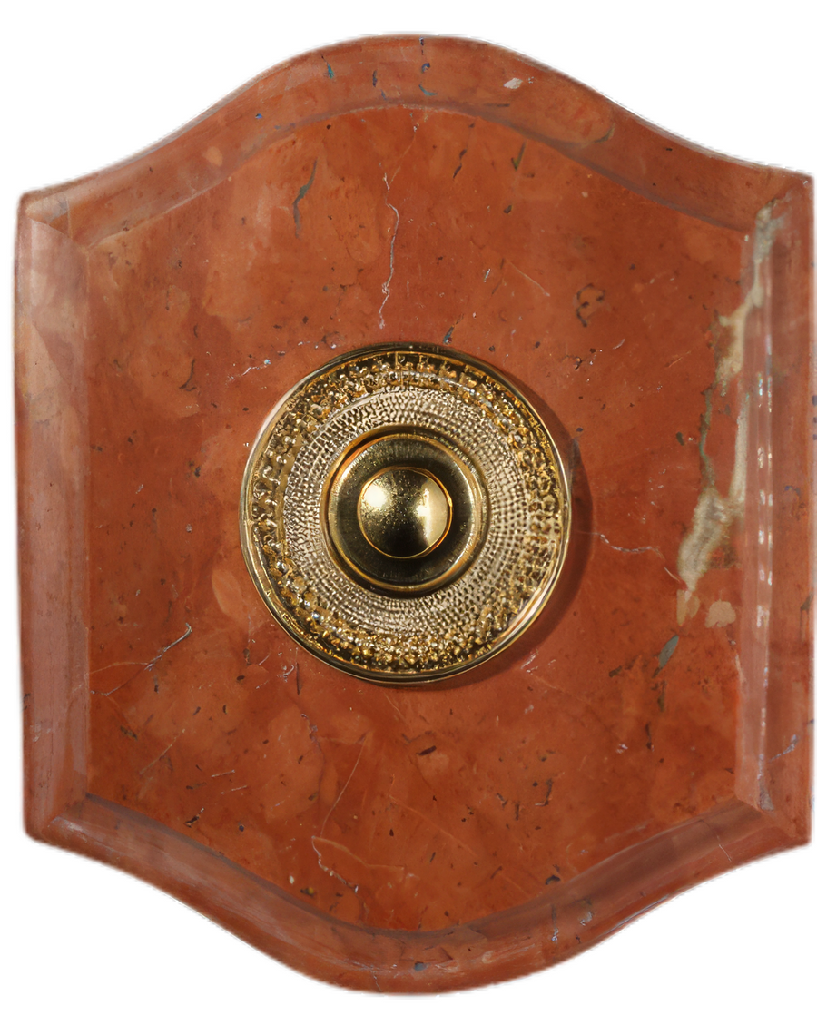 Plaque à chapeau Napoléon filaire marbre rouge