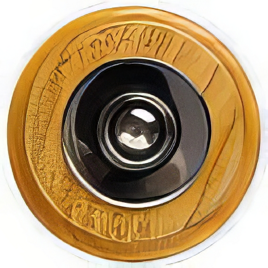 Sonnette Esterel filaire bois chêne collerette chrome