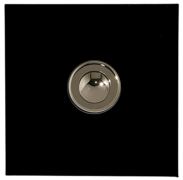 Sonnette filaire carré acier anthracite fixation murale
