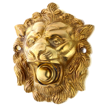 Sonnette Tête de Lion laiton poli