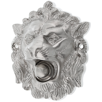 Sonnette Tête de Lion laiton nickelé