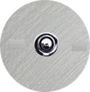 Sonnette filaire rond acier brossé fixation murale