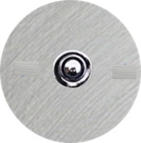 Sonnette filaire rond acier brossé fixation murale
