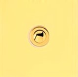 Sonnette filaire carré laiton fin fixation murale