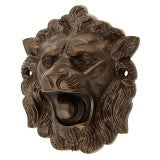 Sonnette Tête de Lion laiton antique