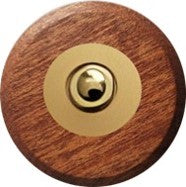 Sonnette Luberon filaire bois mélèze rond collerette laiton