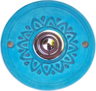 Sonnette Aix céramique bleu