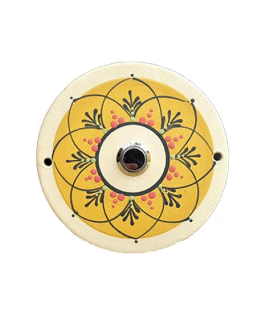 Sonnette Narbonne céramique jaune