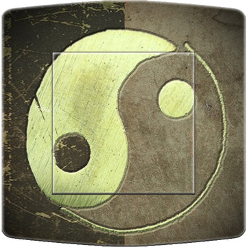Interrupteur décoré yin yang